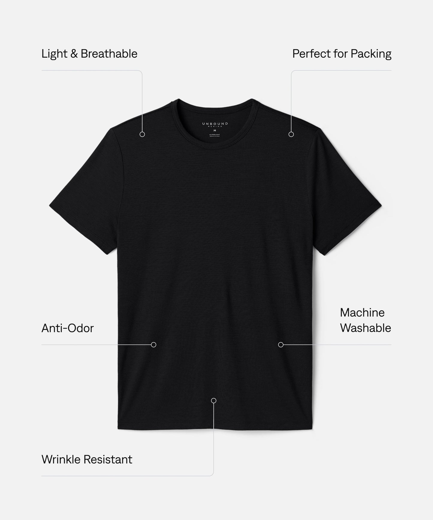 Men's Ultralight Merino Crew T-Shirt