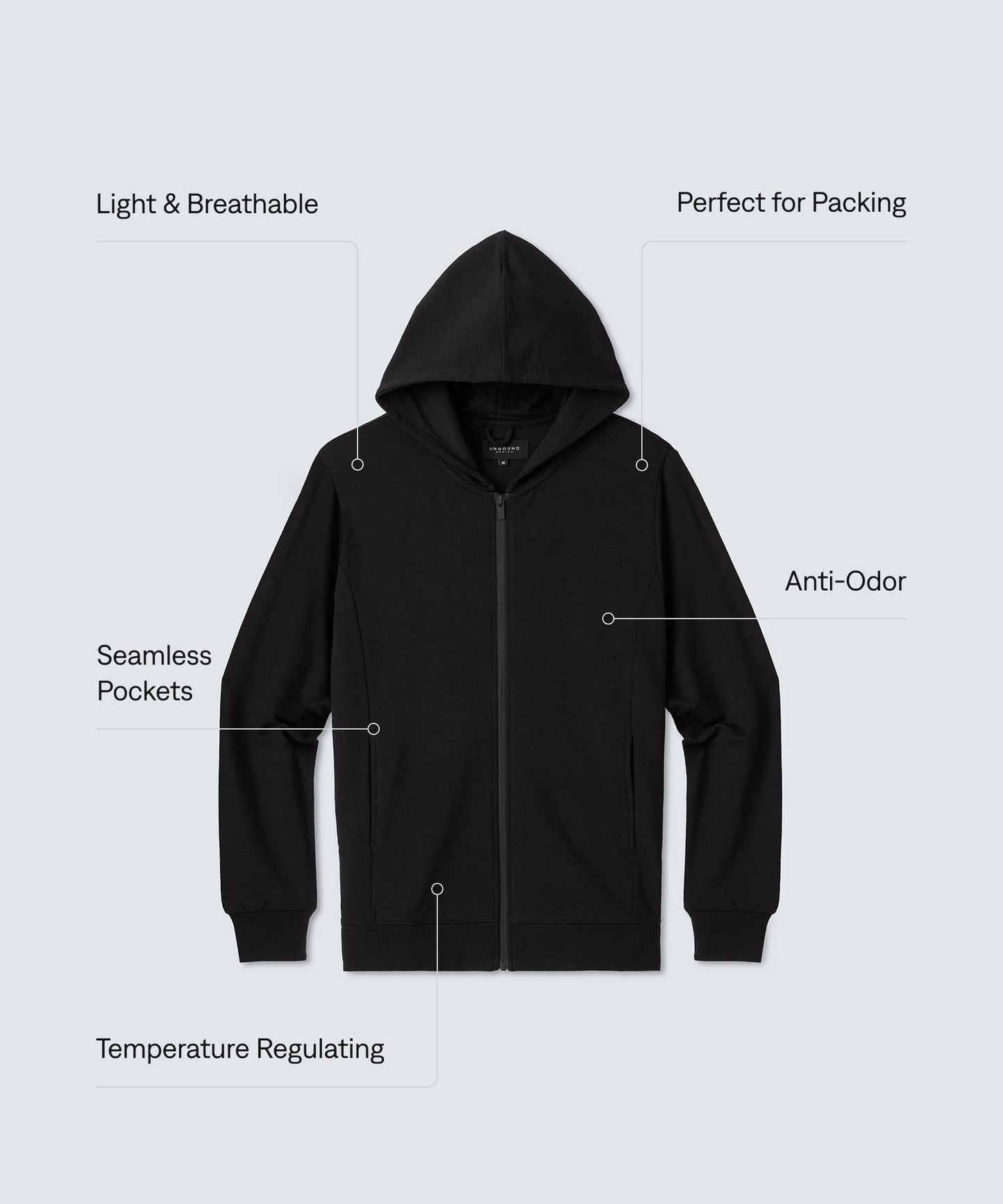 Men's Compact Travel Hoodie