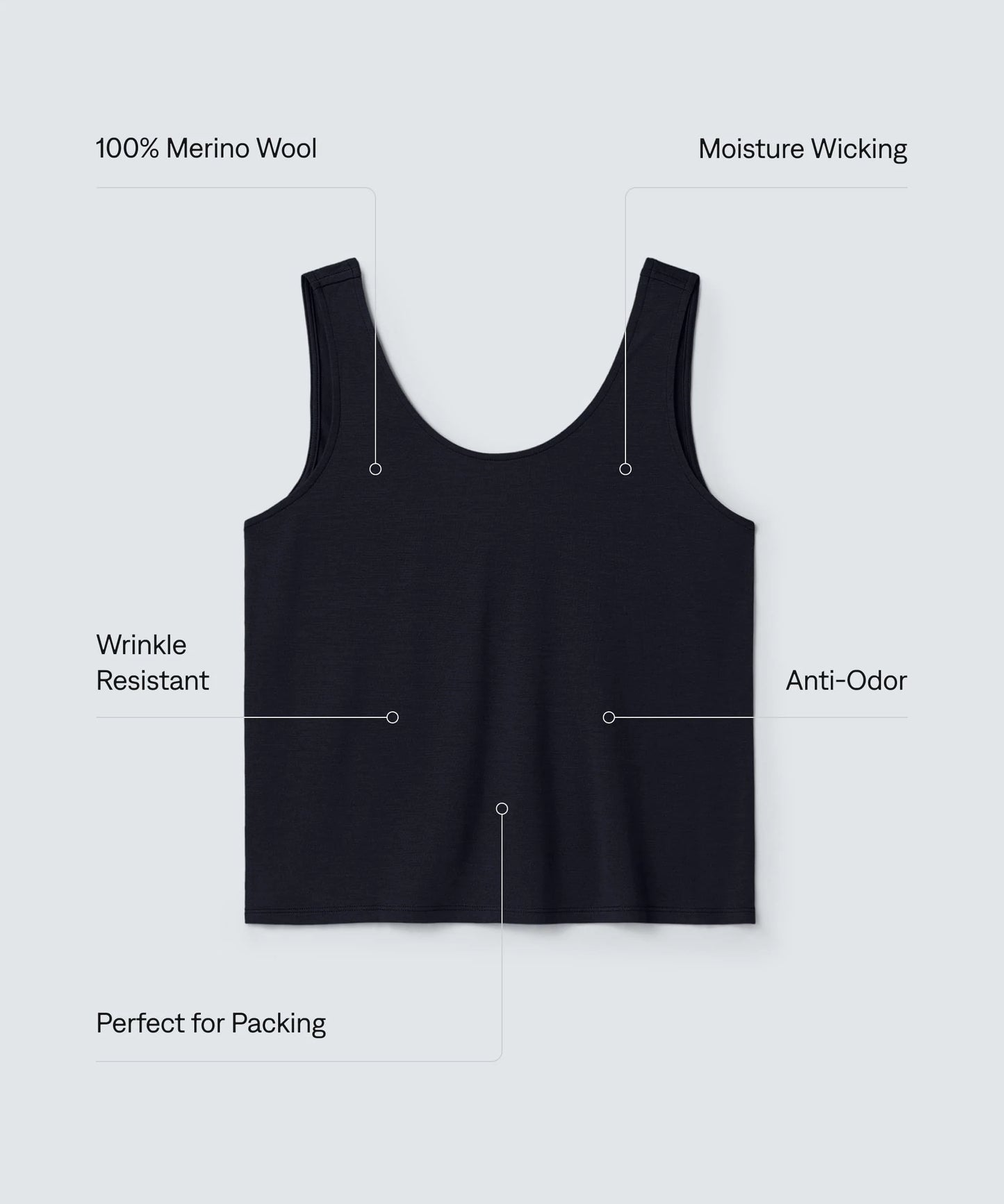 Women's Relaxed Merino Scoop Neck Tank