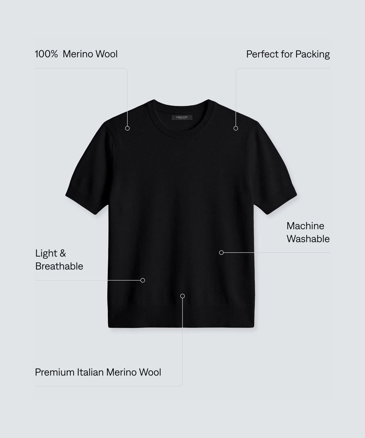 Women's Fine Knit Merino T-Shirt