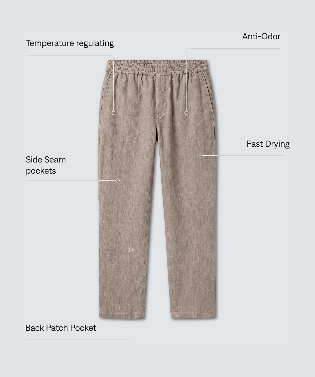 Men’s Merino Linen Beach Pants