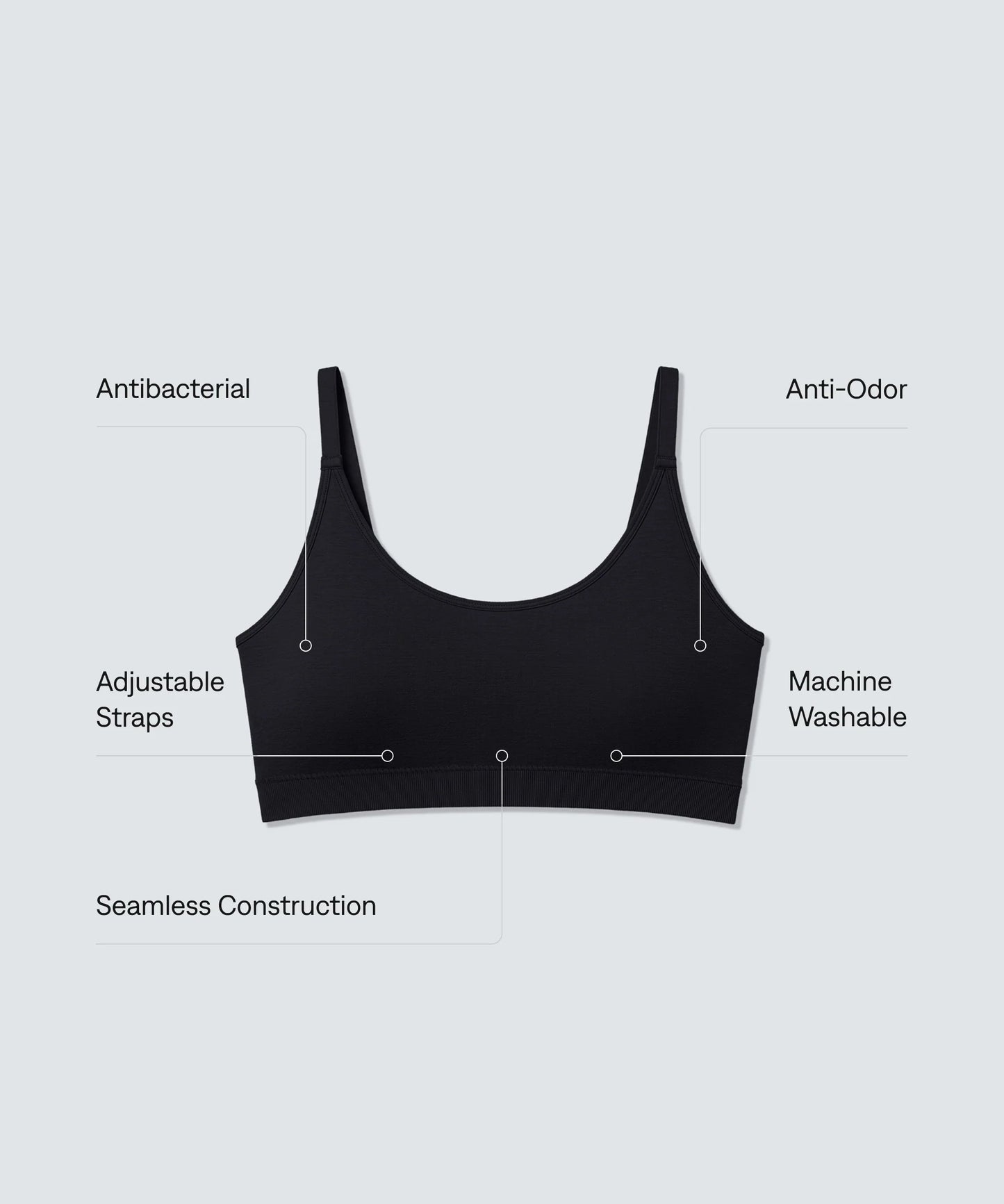 Women’s Merino Scoop Bralette
