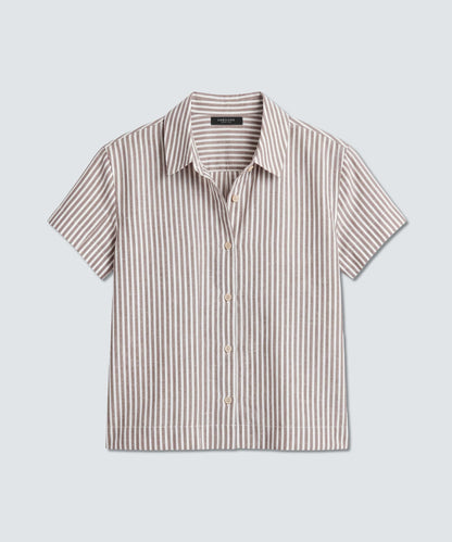 Women's Merino Linen Short Sleeve Shirt