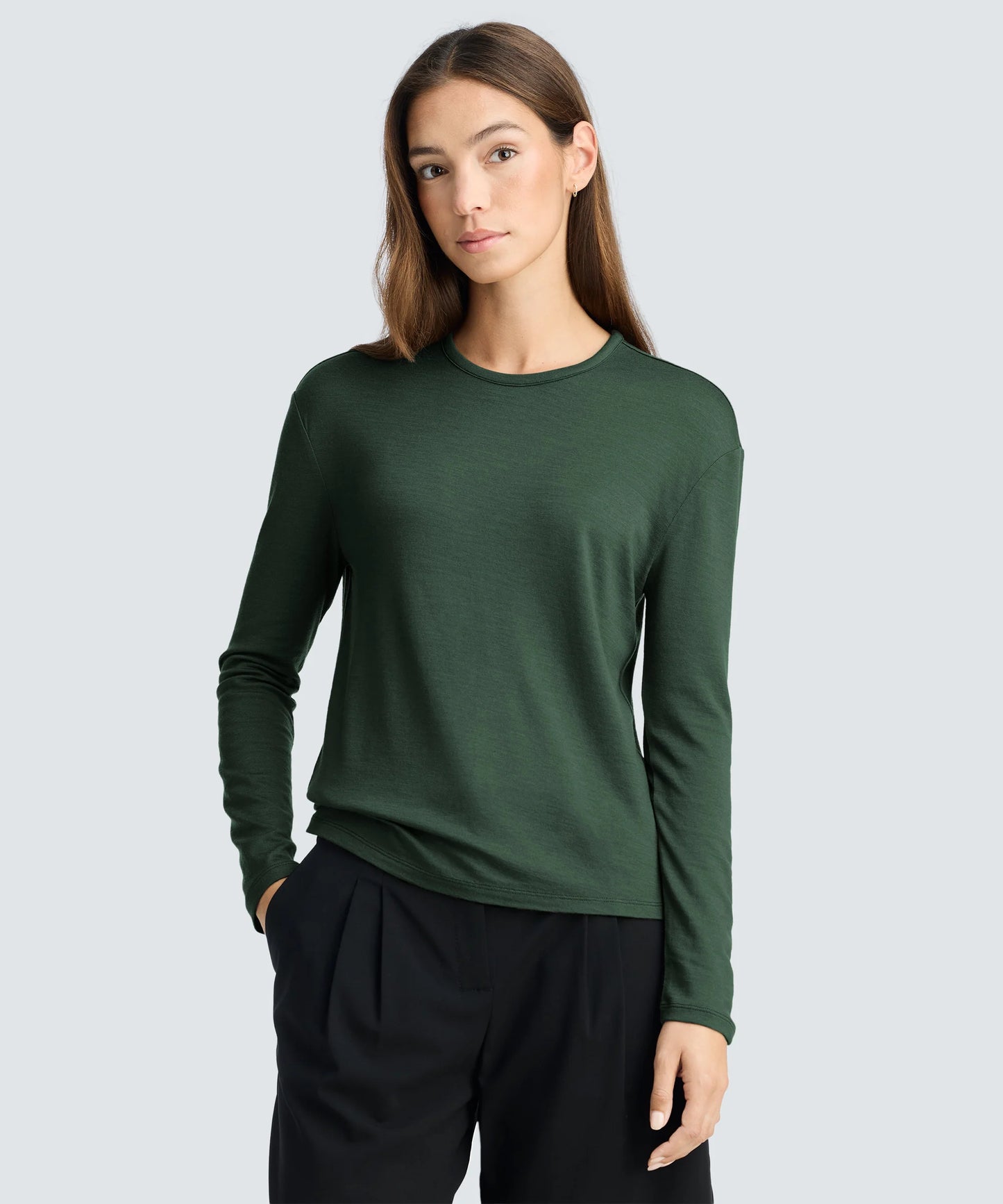 Women's Relaxed Long Sleeve Merino Crew