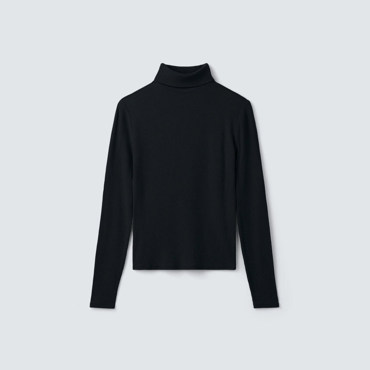 Women's Rib Turtle Neck Long Sleeve