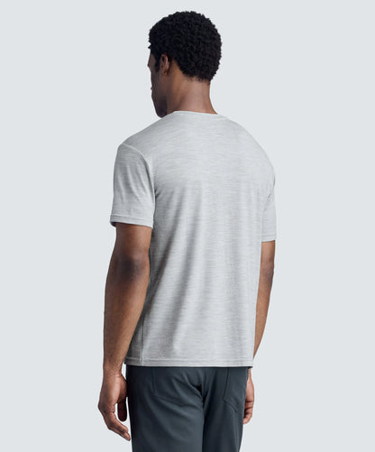 Men's Relaxed Merino Crew Neck T-Shirt