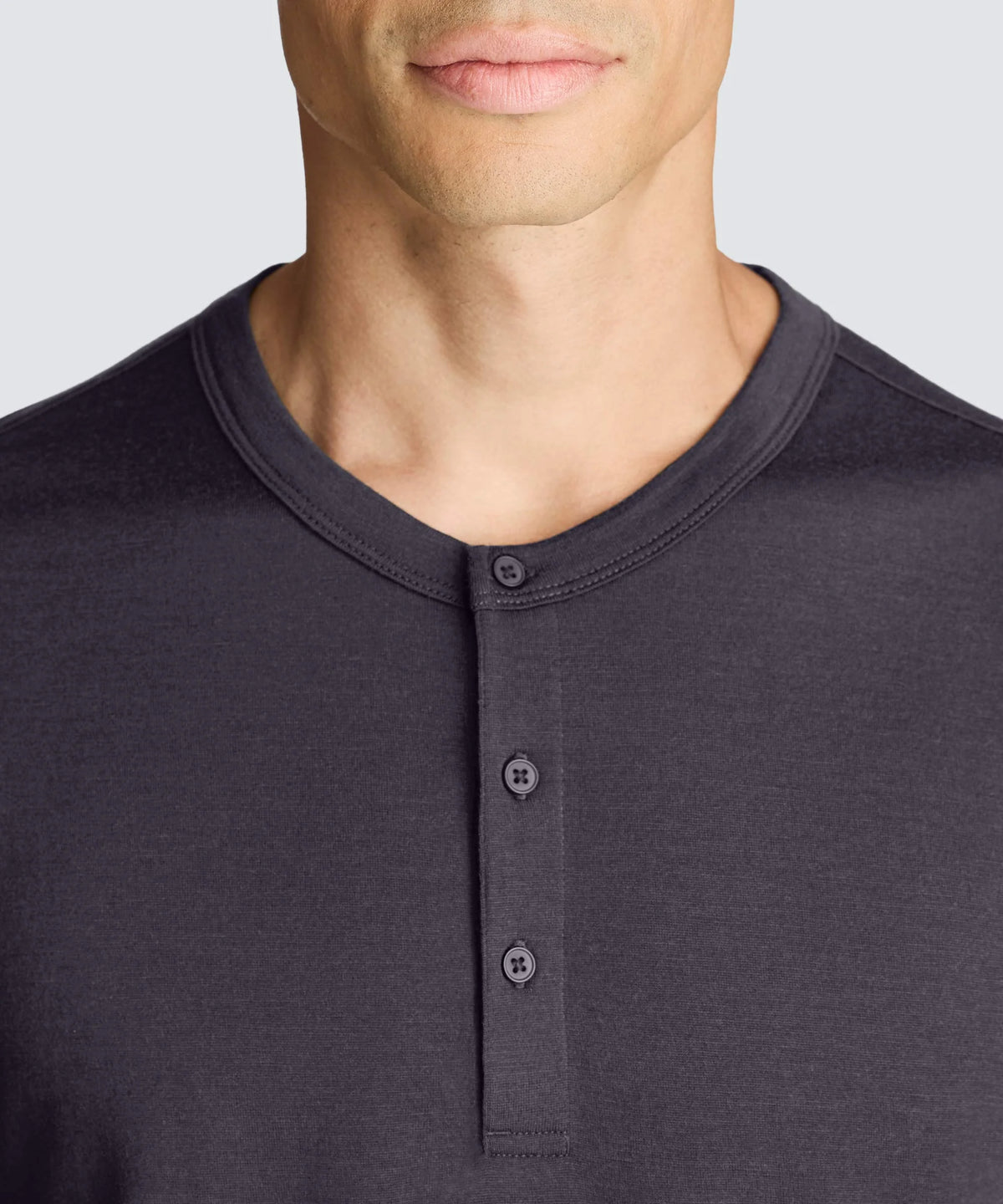 Men's Long Sleeve Merino Henley