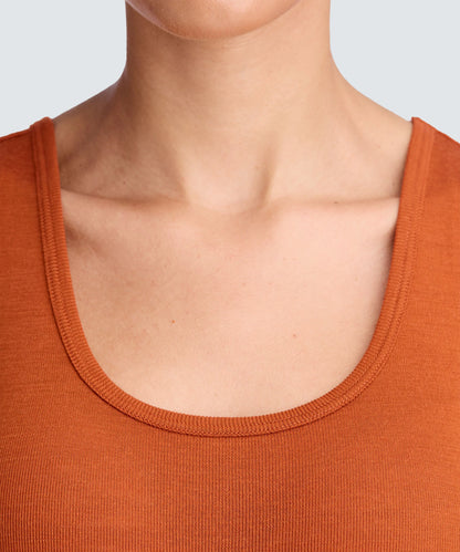 Women's Merino Rib Scoop Neck Tank