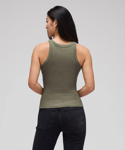 Women's Merino Rib Racer Tank