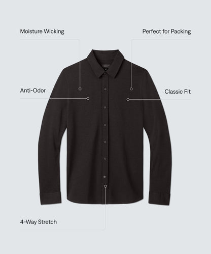 Men's Merino Button-Up
