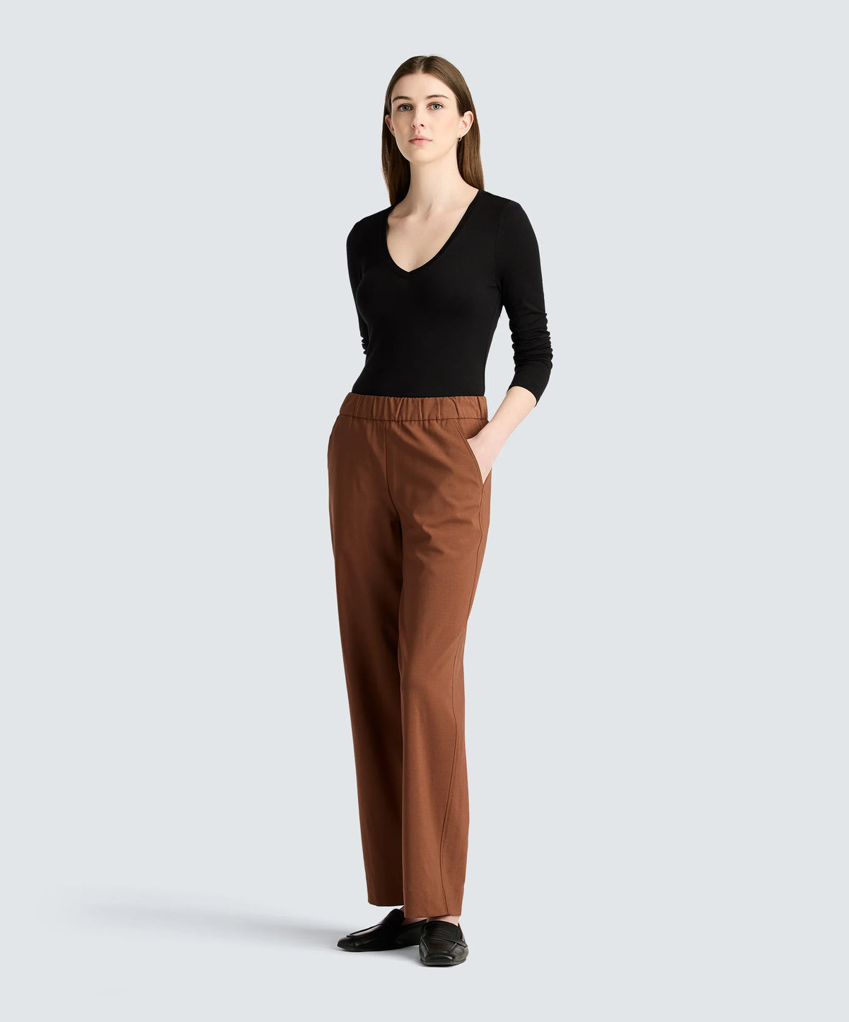 Women's Slim Merino Long Sleeve V-Neck