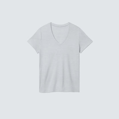 Women's Petite Merino V-Neck T-Shirt