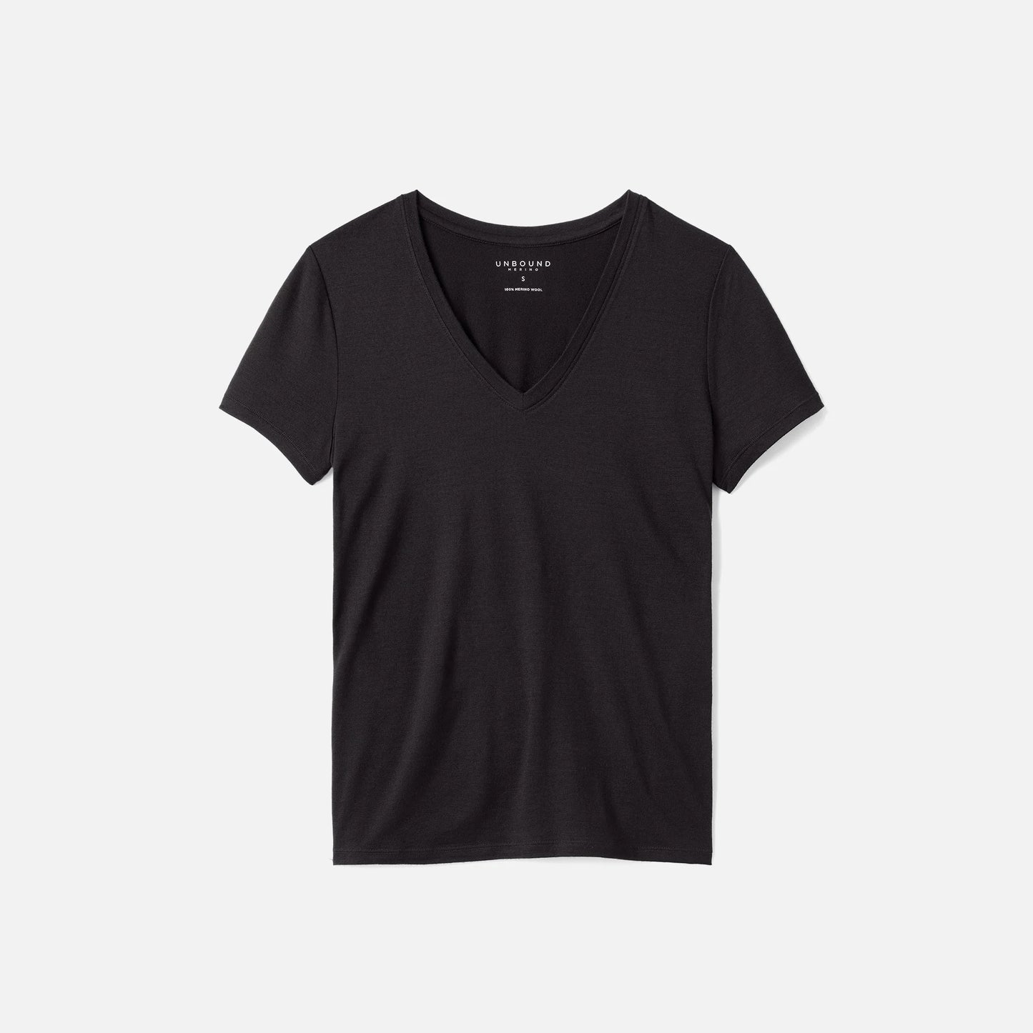 Women's Petite Merino V-Neck T-Shirt