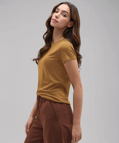 Women's Slim Merino Crew Neck T-Shirt