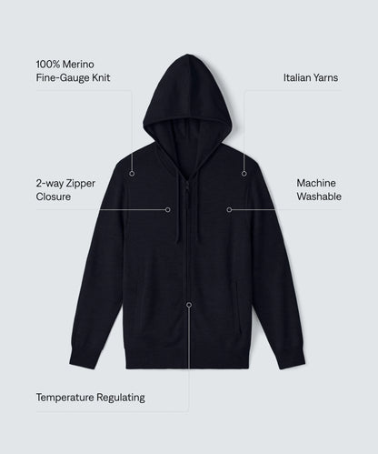 Men's Merino Knit Hoodie