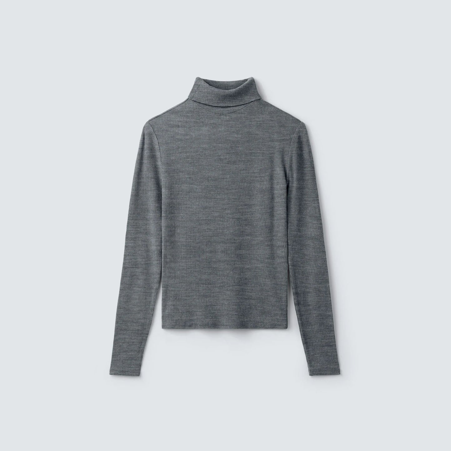 Women's Rib Turtle Neck Long Sleeve