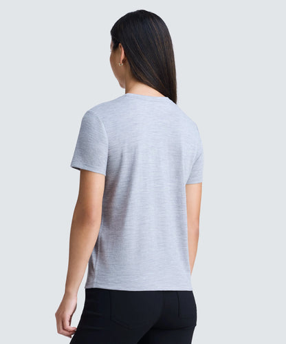 Women's Petite Merino Crew Neck T-Shirt