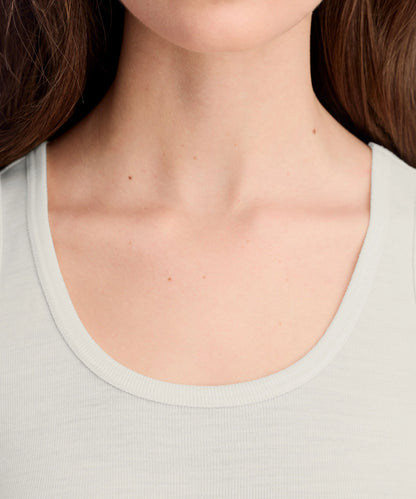 Women's Merino Rib Scoop Neck Tank