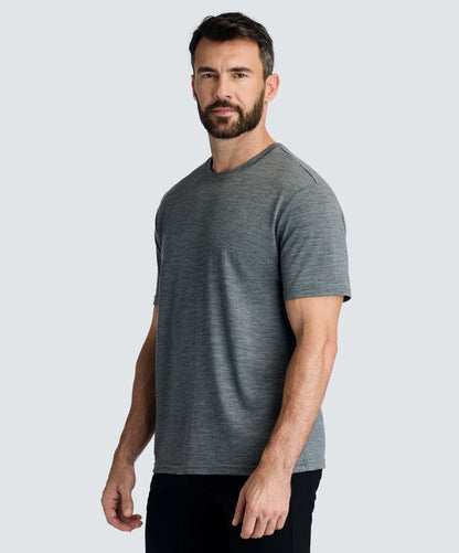 Men's Relaxed Merino Crew Neck T-Shirt