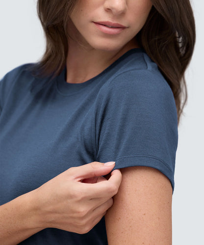 Women's Slim Merino Crew Neck T-Shirt