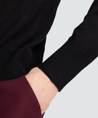 Women's Long Sleeve Fine Knit Polo