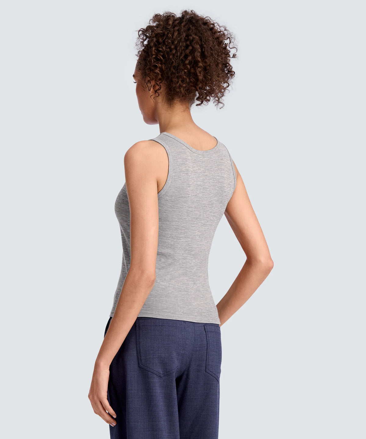 Women's Merino Rib Scoop Neck Tank