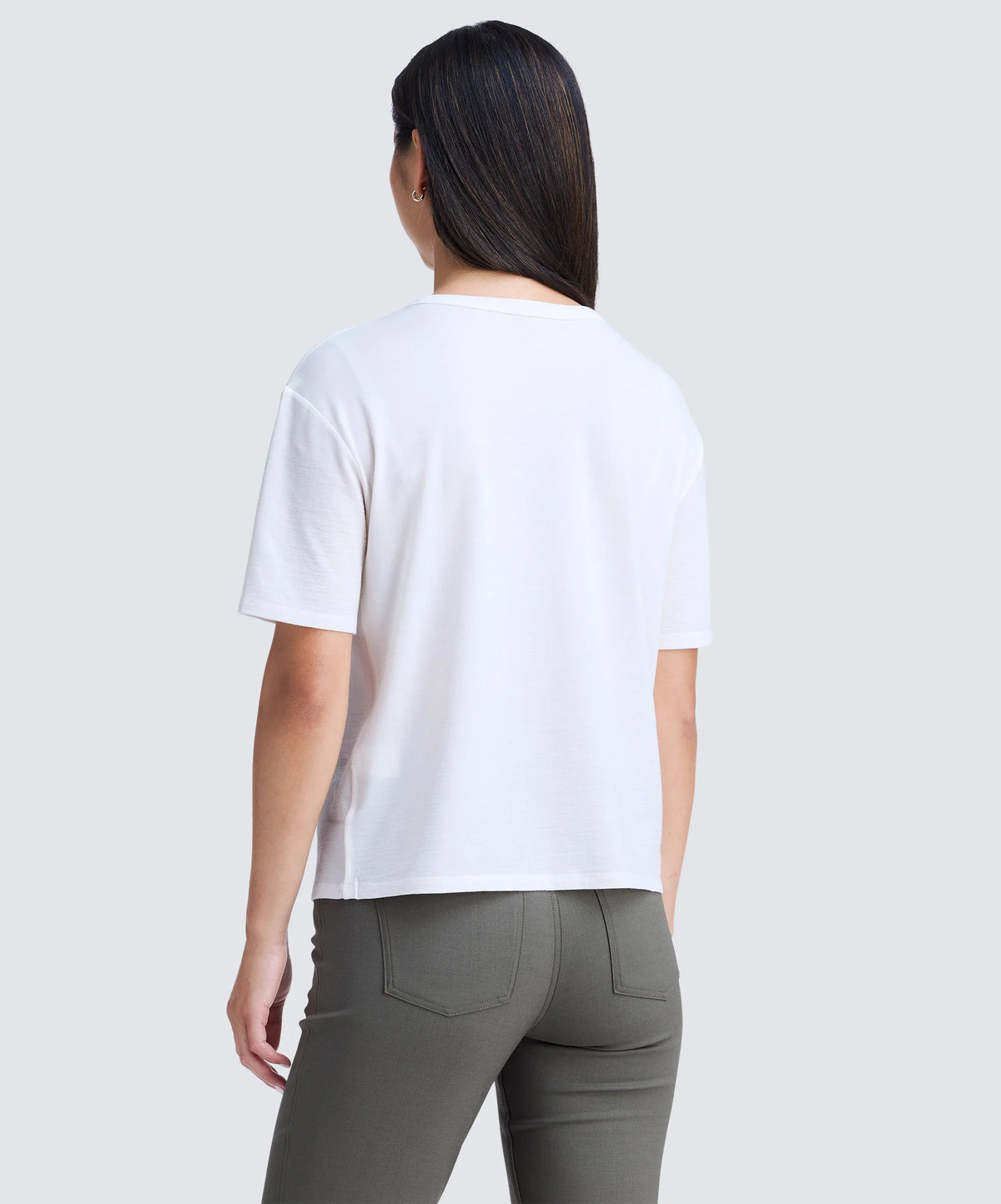 Women's Relaxed Merino Crew Neck T-Shirt
