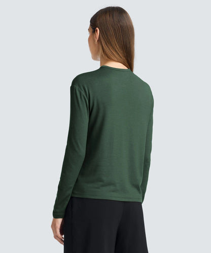 Women's Relaxed Long Sleeve Merino Crew