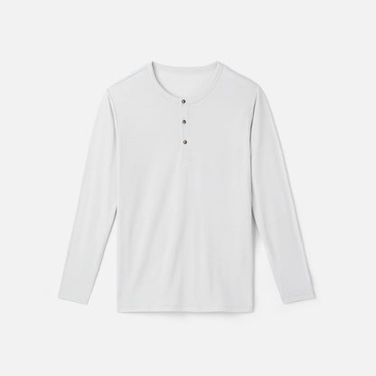 Men's Long Sleeve Merino Henley