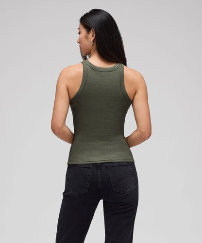 Women's Merino Rib Racer Tank