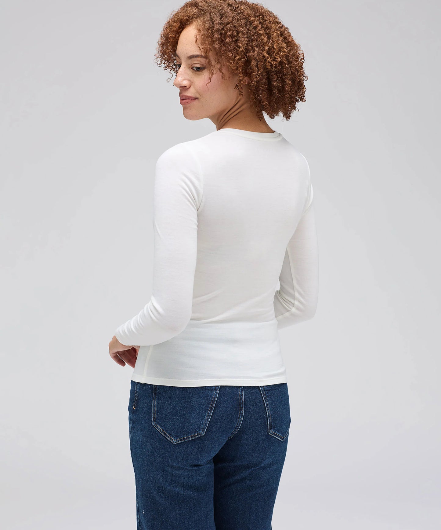 Women's Slim Merino Long Sleeve V-Neck