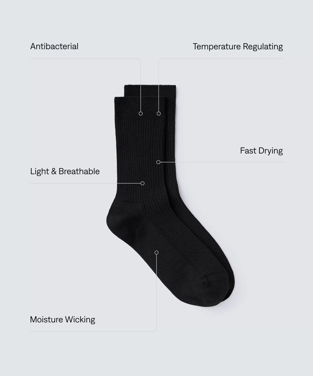 Women's Merino Rib Socks
