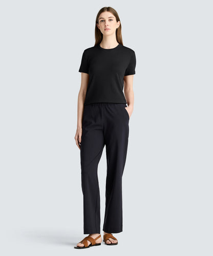 Women's Petite Merino Crew Neck T-Shirt