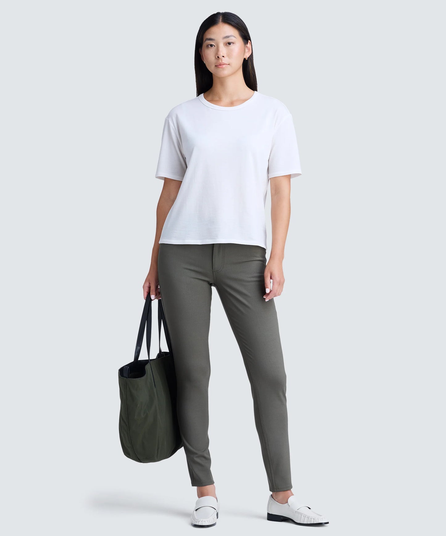 Women's Relaxed Merino Crew Neck T-Shirt