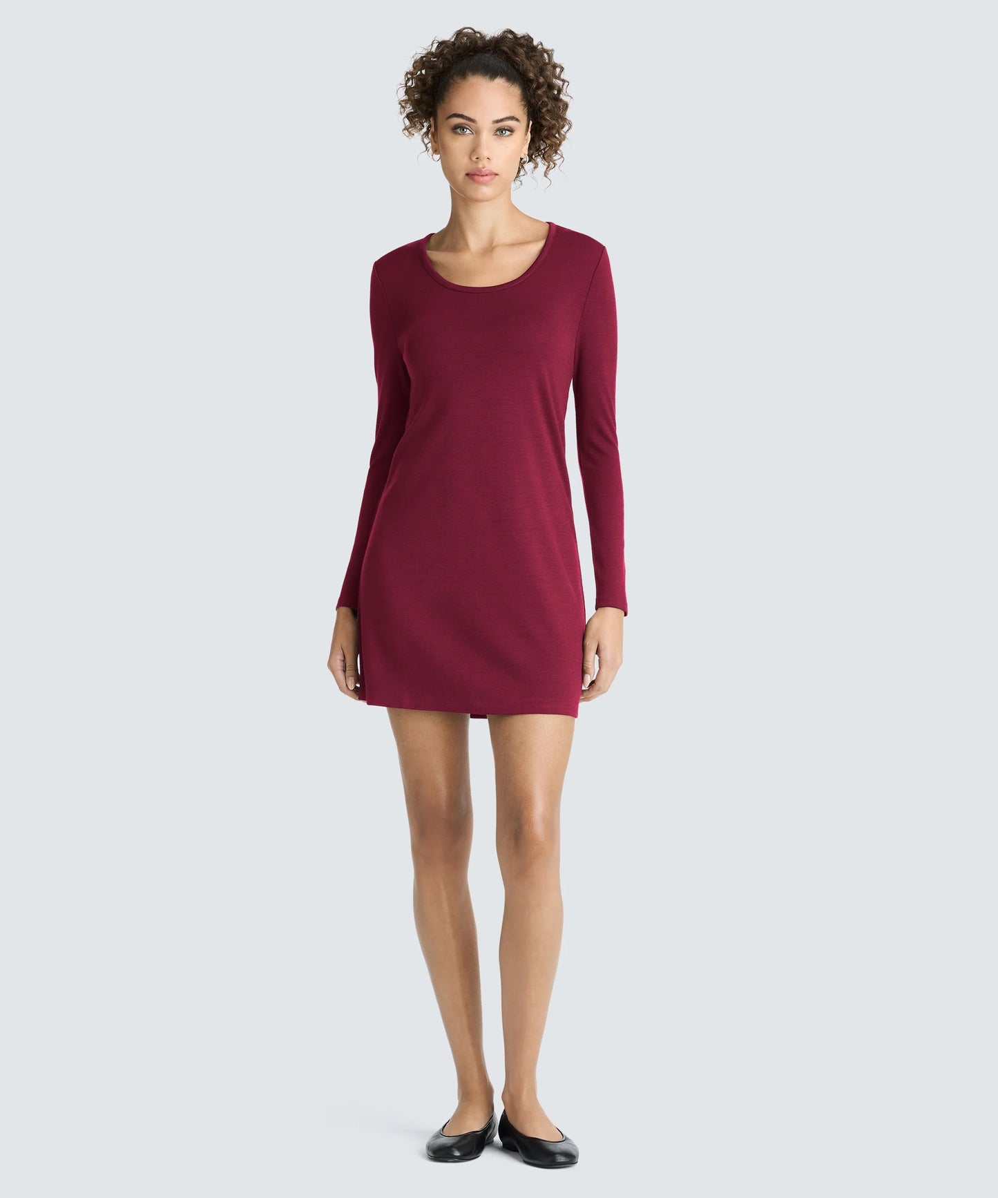 Women's Mini Merino Long Sleeve Dress