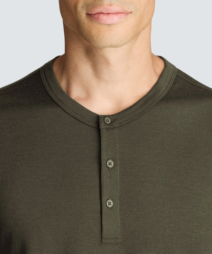 Men's Long Sleeve Merino Henley