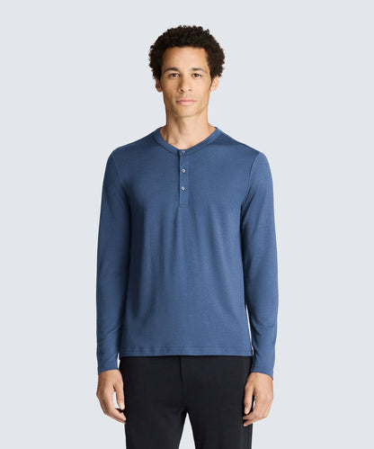 Men's Long Sleeve Merino Henley