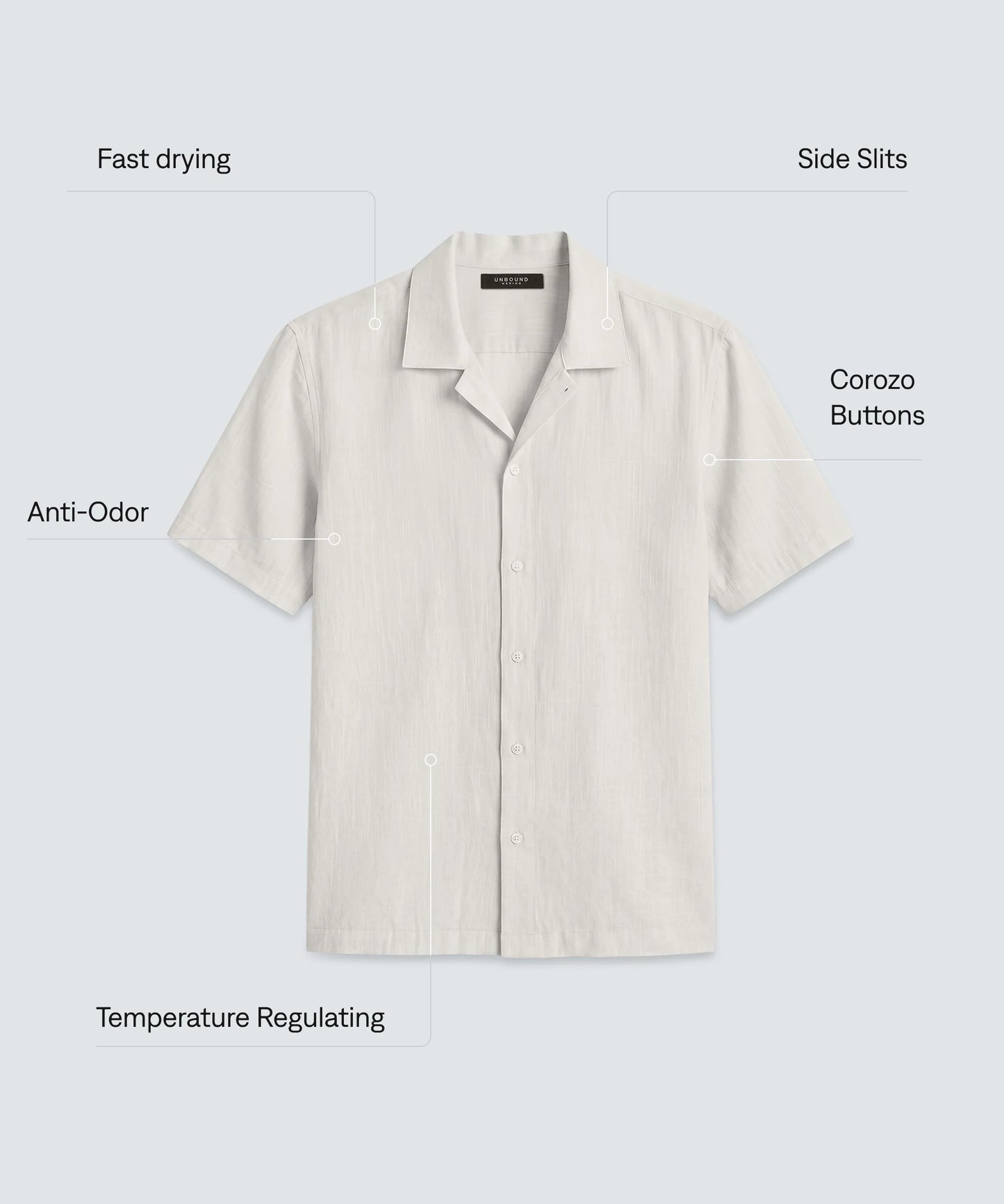 Men's Merino Linen Tropical Shirt