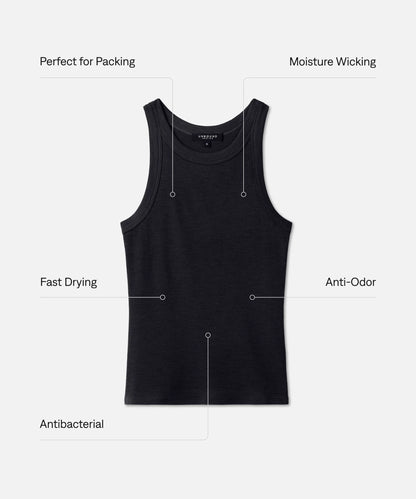 Women's Merino Rib Racer Tank
