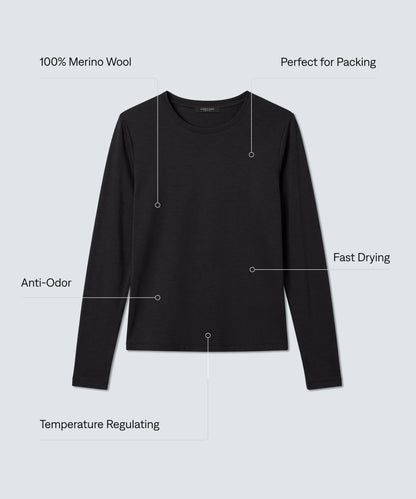 Women's Ultrafine Merino Sleep Longsleeve
