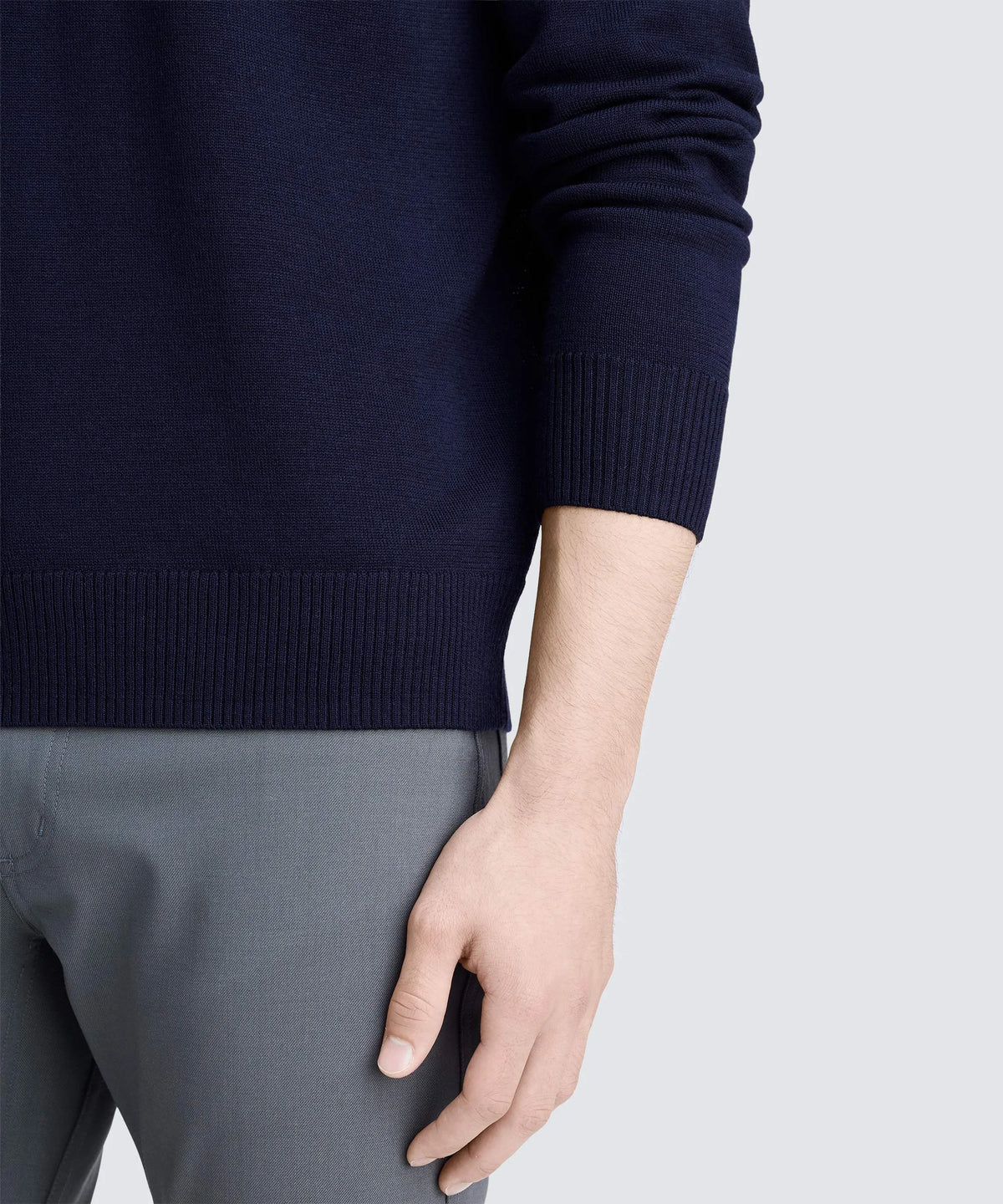 Men's Merino Knit Long Sleeve Polo