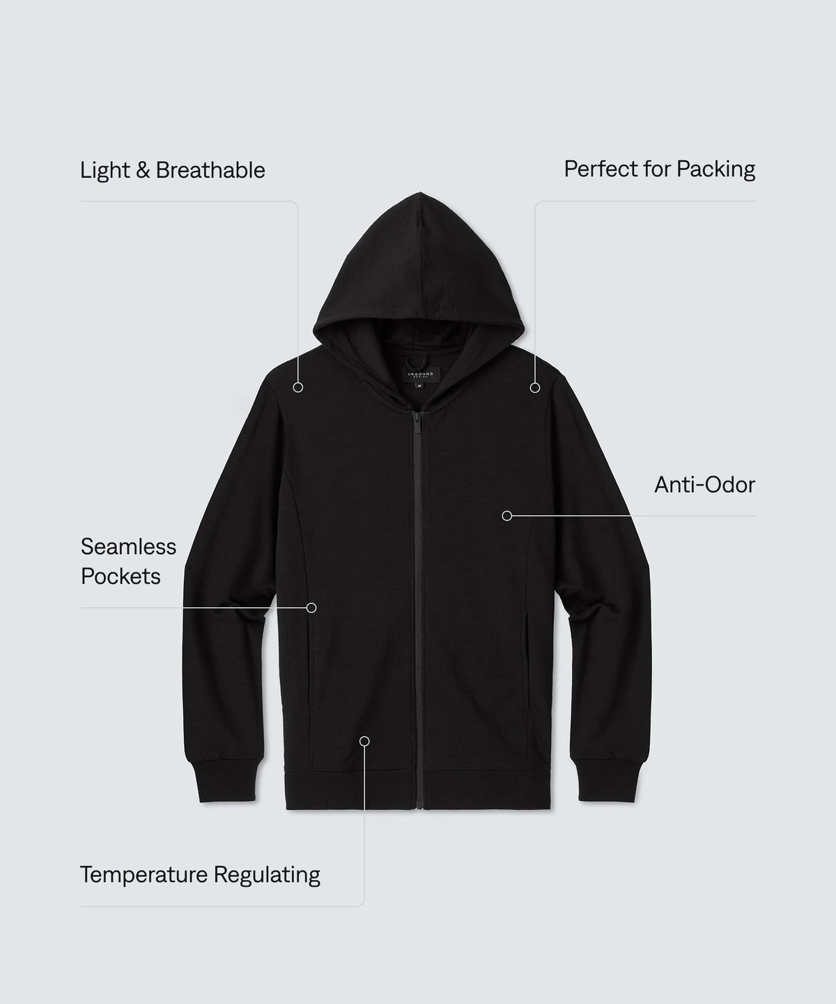 Men's Compact Travel Hoodie