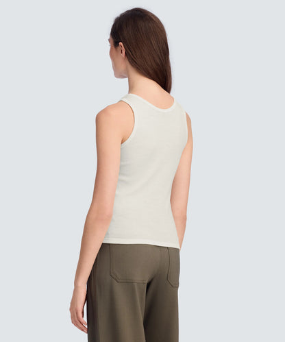 Women's Merino Rib Scoop Neck Tank