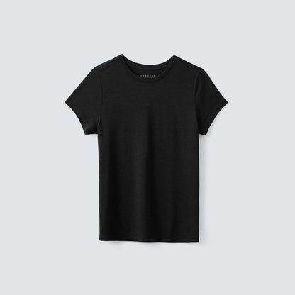 Women's Petite Merino Crew Neck T-Shirt