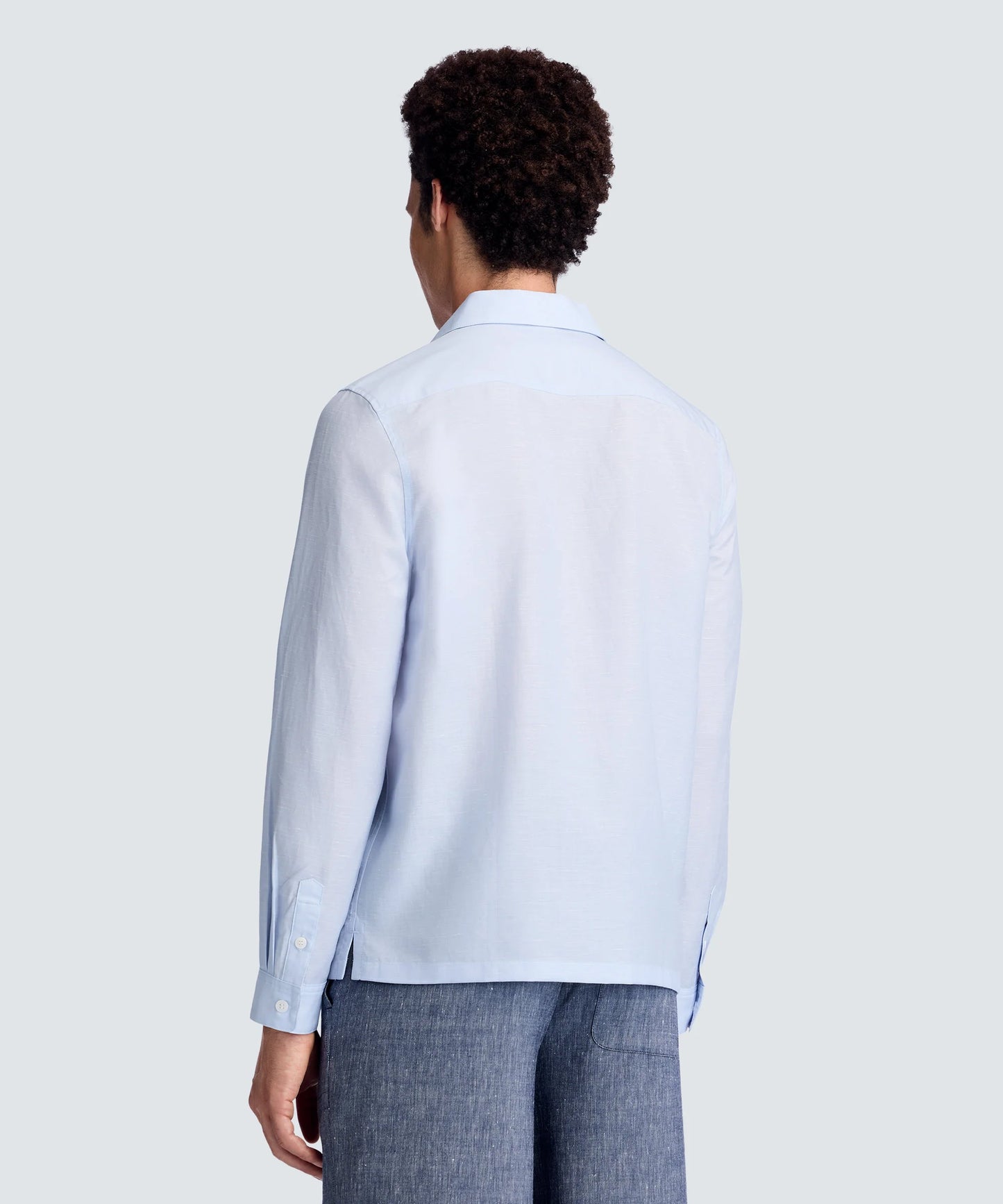 Men's Merino Linen Button-Up