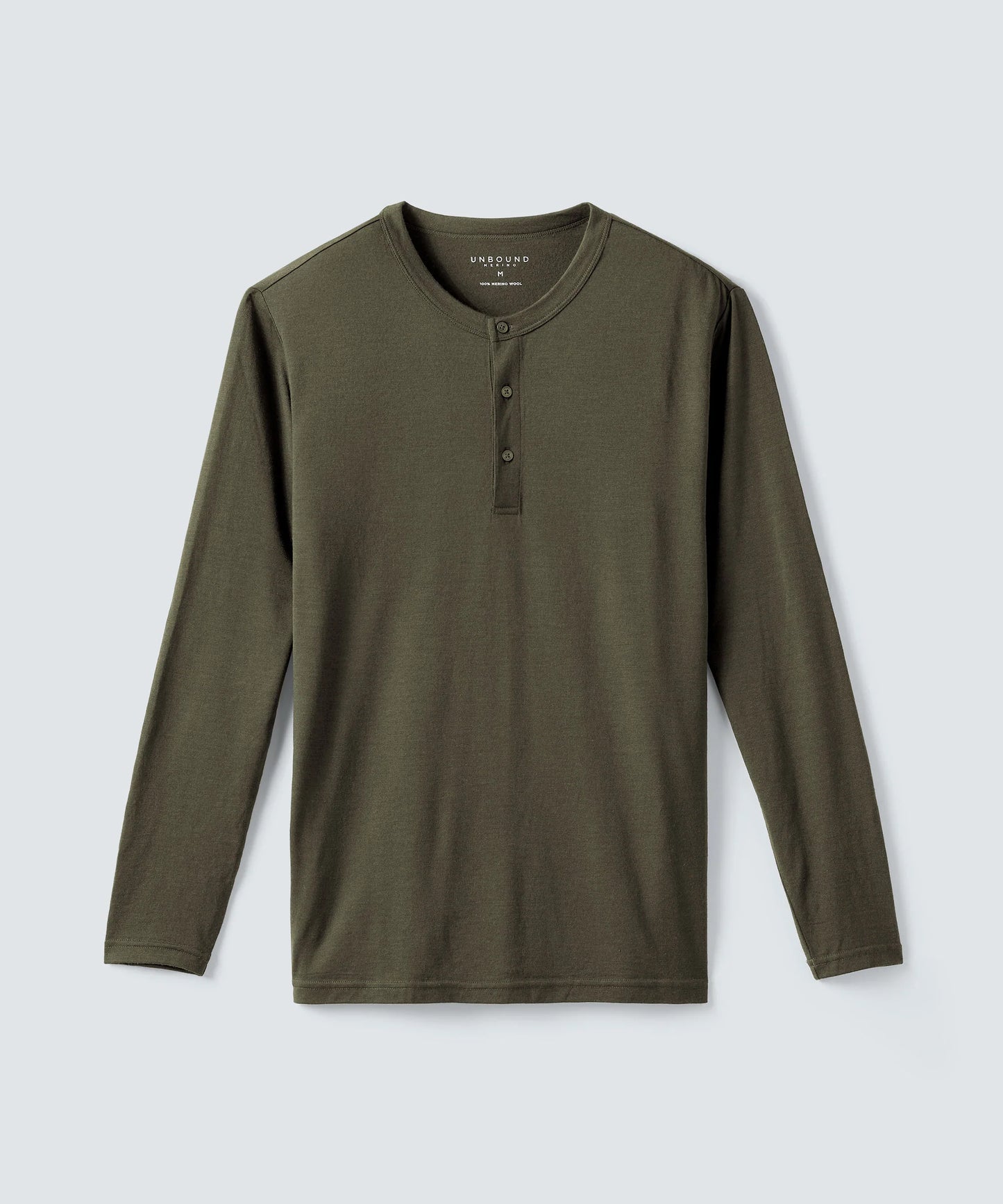 Men's Long Sleeve Merino Henley