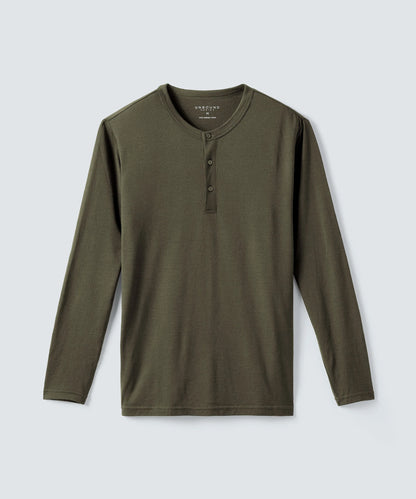 Men's Long Sleeve Merino Henley