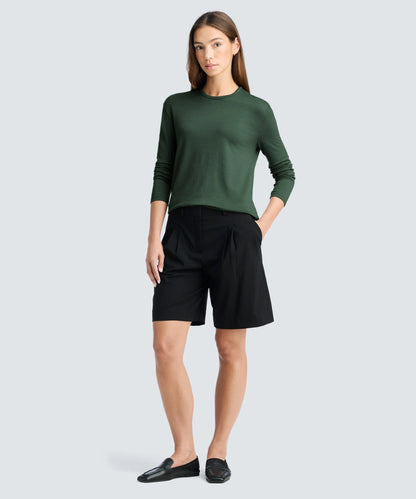 Women's Relaxed Long Sleeve Merino Crew