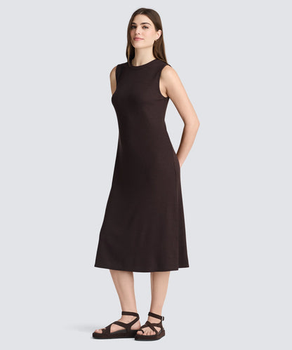 Women's Rib Merino Sleeveless Dress