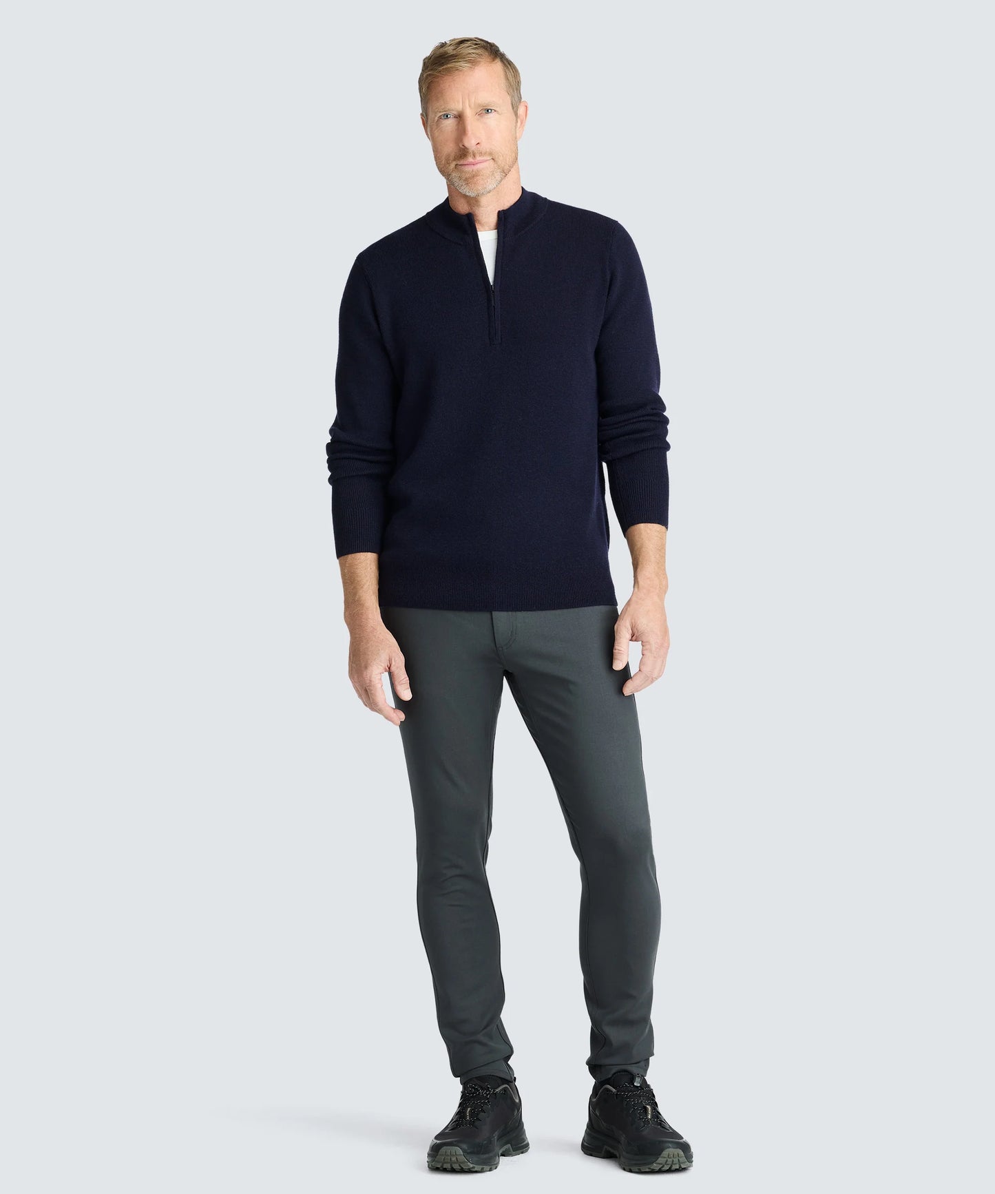 Men's Merino Knit Quarter Zip
